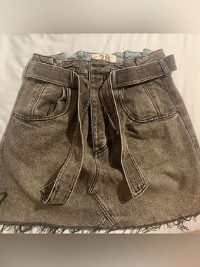 Free people denim skirt